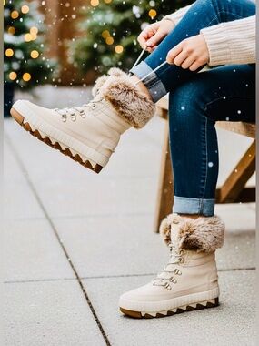 Sperry Lace-up Suede and Fur Boots
